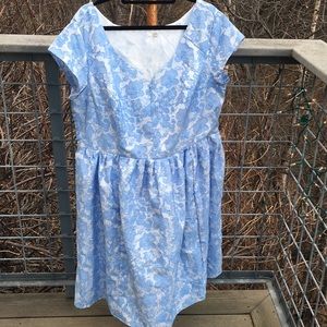 Beautiful in blue dress